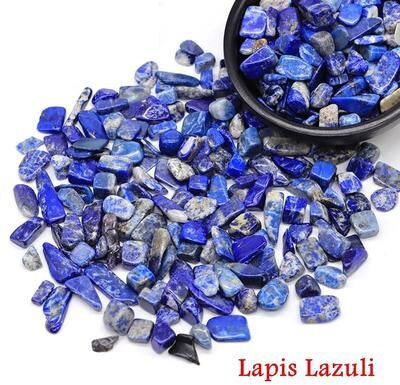 Uplift Picks Natural Agate Crystal Chips Stone Gravel For Aquarium Decor And Crafts lapis Lazuli 20g