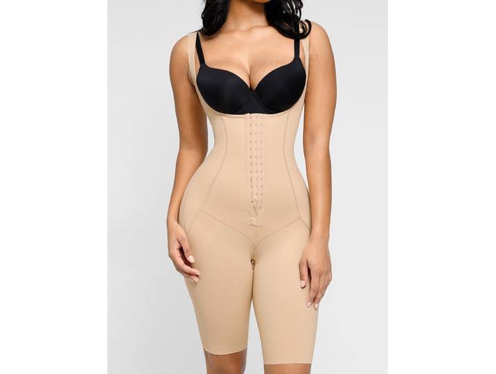 Feelingirl Soutien du haut du corps post-opératoire en forme de U, shapewear pour 4 tailles de sein, Taille L, Teinte Skin