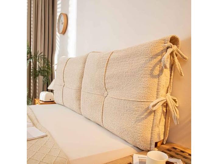 ABZDUNG Kopfteil Bett Rückenkissen – Großes Lesekissen für Bett & Sofa Bequemes Rückenstützkissen fürs Lesen, Entspannen & Sitzen(F,180x60x10cm)