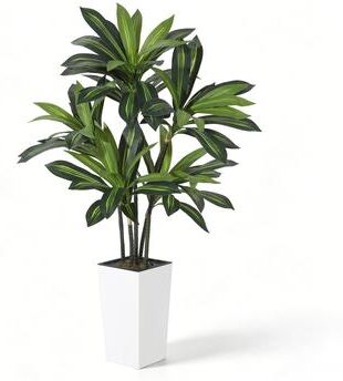 Garvee 5FT Artificial Dracaena Tree with Tall Planter, Tall Faux Plant in Pot for Home Office Porch Decor, Easy Assembly