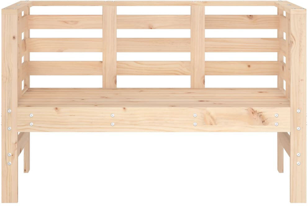 DEvidaxl Solid Wood Outdoor Bench Natural