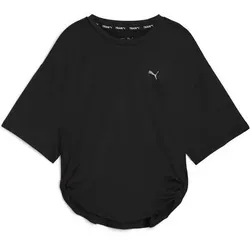 PUMA Damen Shirt STUDIO TWIST TEE - REG, Größe M in Schwarz Schwarz