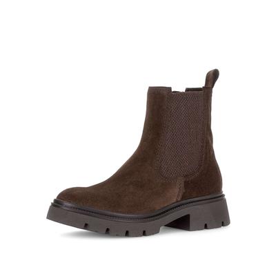 Chelseaboots GABOR "Chelsea Boot", Damen, Gr. 37,5, braun, Schuhe Chelseaboots