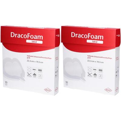 Dracofoam sakral groß 19,5x22,5 cm haftend 2x 2x10 St Verband
