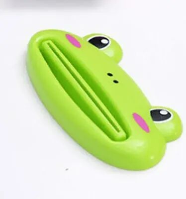 USA Free Shipping Shop Cute Animal Toothpaste Tube Squeezer Fun Kids Toothpaste Dispenser For Bathroom green