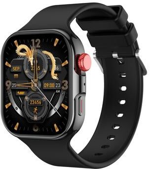 CaseAndConnect CY39 Bluetooth Smart Watch With HD Display Health Monitoring And Sports Fitness Tracker black