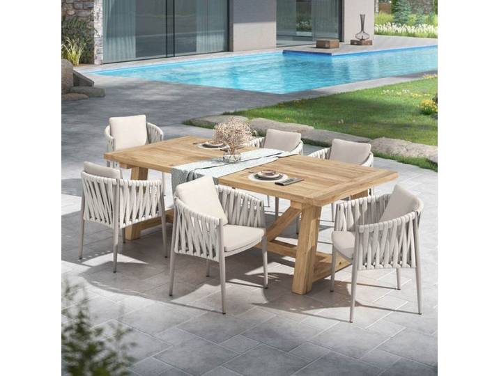 OUTLIV. Lena Gartenmöbel-Set L (6 Plätze) Tisch 240x110cm
