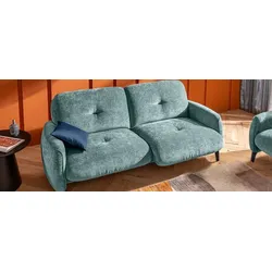 Segmüller Werkstätten Sofa 2-Sitzer groß Luisa02 Stoff Grün