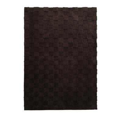 Teppich "Esmé, Hochflor-Teppiche, weich, Boho", braun, B:200cm H:23mm L:300cm, Kunstfaser, LEGER HOME BY LENA GERCKE, Teppiche, Teppich, Hoch-Tief-Struktur, Uni, Kästchen, Wohnzimmer, Schlafzimmer, Esszimmer