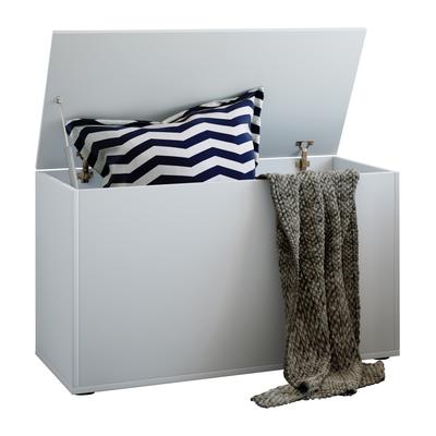 Sitztruhe VCM "Holz Sitztruhe Sitzbank Truhe Box Kiste Bendola", weiß, B:82cm T:44cm, Garderobenpaneele