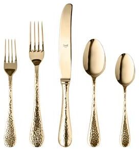 Mepra 5-piece Stainless Steel w/PVD Titanium Coating Epoque Oro Place Setting