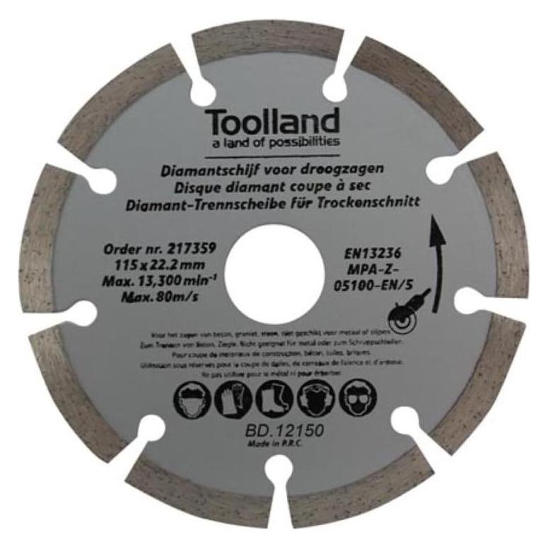 Velleman DIAMANT-TRENNSCHEIBEN-SET - 150 mm - SEGMENTIERT - 2-tlg. (BD12150)