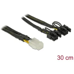 DELOCK Stromkabel 6Pin PCIe -> 2x 8Pin PCIe Bu/St 30cm