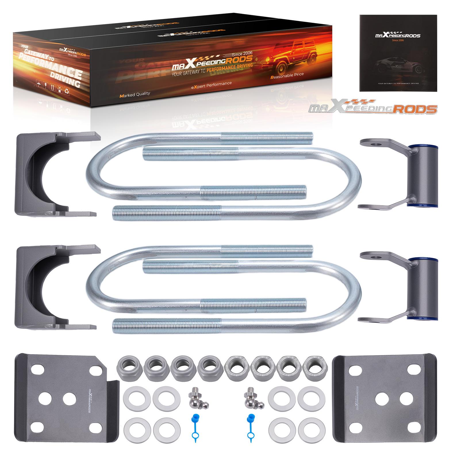 Tieferlegungs-Kit für die Hinterachse, 5 Zoll - Kohlenstoffstahl, 6 mm dick - Pulverbeschichtet - Autoteile