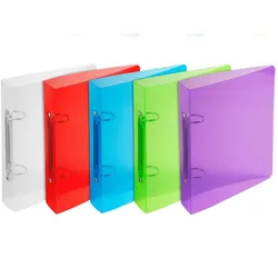 Exacompta 998X 15x Flexible Ringbücher, PP, Rückenbreite 40mm, für DIN A5, Crystal - Farben sortiert