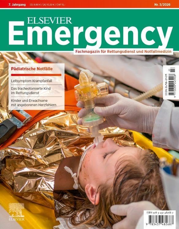 ELSEVIER Emergency. Pädiatrische Notfälle. 3/2026: Fachmagazin für Rettungsdienst und Notfallmedizin - Preis vom 30.09.2026 09:01:18 h