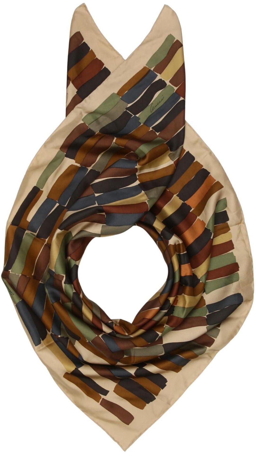 Gucci Damen Schal oder Tuch, Mehrfarbig, Seide - Second Hand