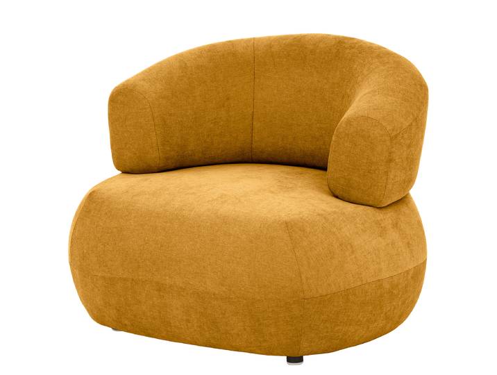 Fauteuil Jaune Microfibre Wiam 87 x 69 x 83cm
