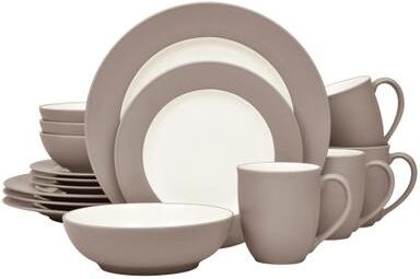 Noritake Colorwave 16-Piece Rim Dinnerware Set, Service for 4