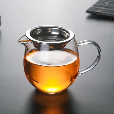 Uplift Essentials Heat Resisting Clear Glass Tea Pitcher Fair Cup 250mlwith Leak