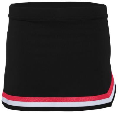 Augusta Sportswear AG9145 Women's Pike Skirt in Black/Red/White size XL   Polyester Blend 9145