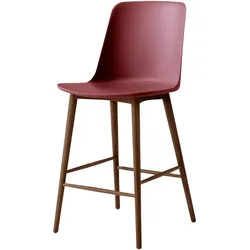 &Tradition Rely HW128 Barhocker, höhe 65 cm, walnuss / red brown