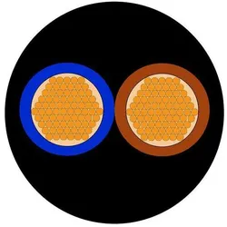 RS PRO H07RNF 2 core 2.5mm rubber cable 50m (50 m), Stromkabel, Schwarz