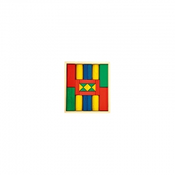 Halmakegel.com 24 Bausteine im kleinen Kasten - bunt - 50mm 260212