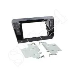 Skoda Octavia (5E) ab 02/2013 Doppel-DIN Radioblende Komplettset Klavierlack ...
