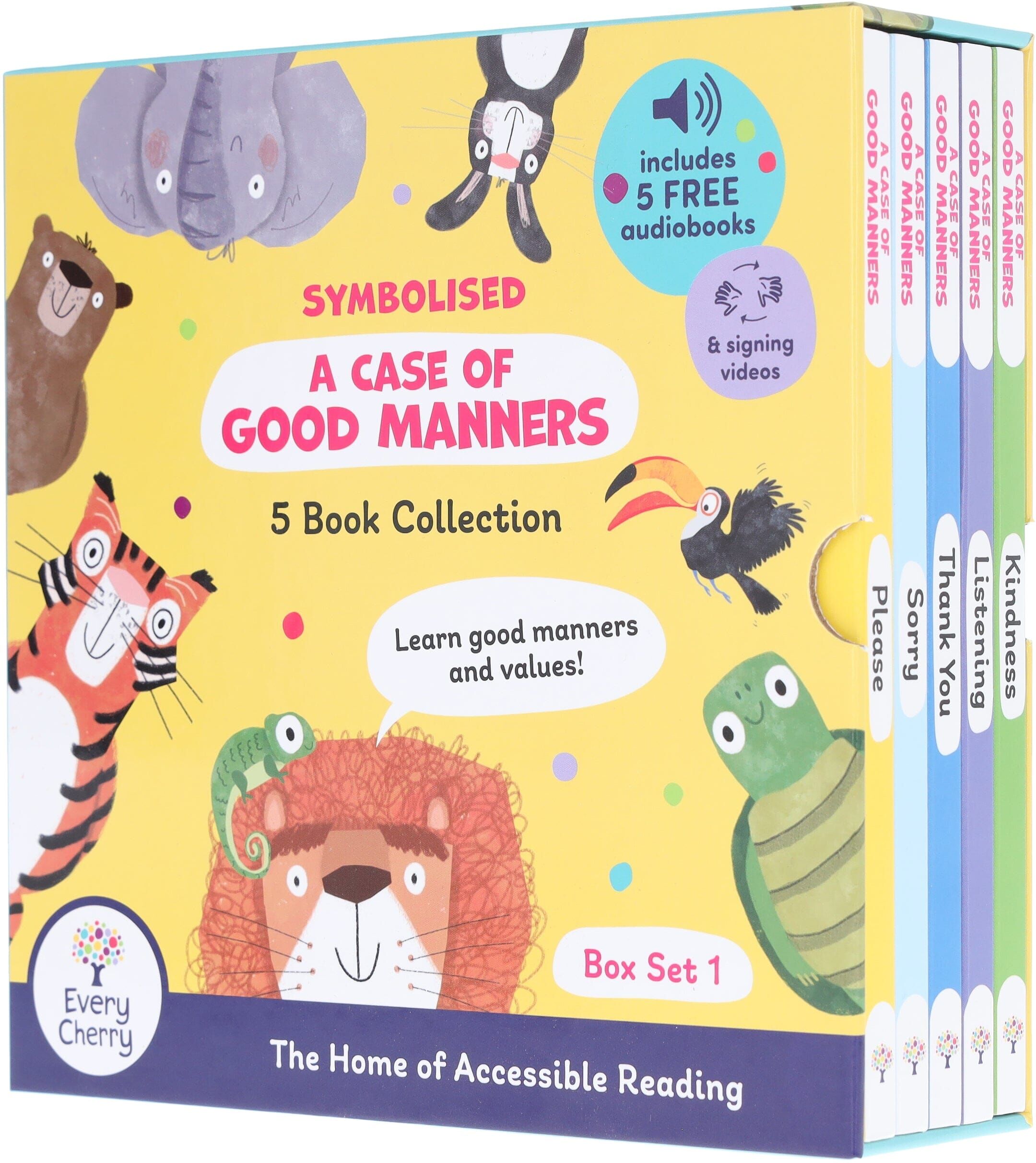 A Case of Good Manners: Symbolised 5 Books Collection Box Set With Free Audio - Ages 5-7 - Board Book Every Cherry Publishing
