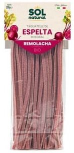 Sol Natural Tagliatelle De Espelta Integral De Beterraba Bio 250g