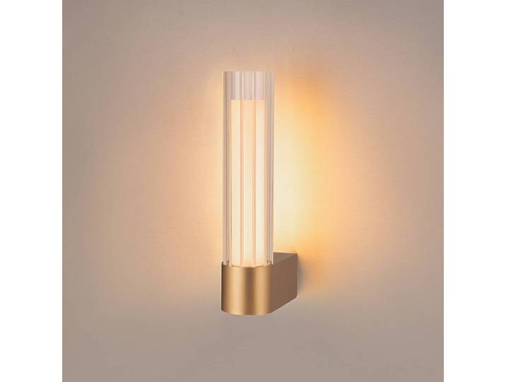 SLV Wandleuchte Lygant single, messing / gold, für Badezimmer, Aluminium, Modern