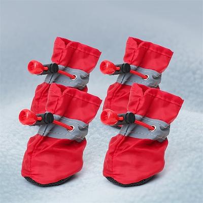 Hundeschuhe für Hunde aller Größen, wasserdichte Hundestiefel Pfote bei Regenwetter im Freien zu Fuß