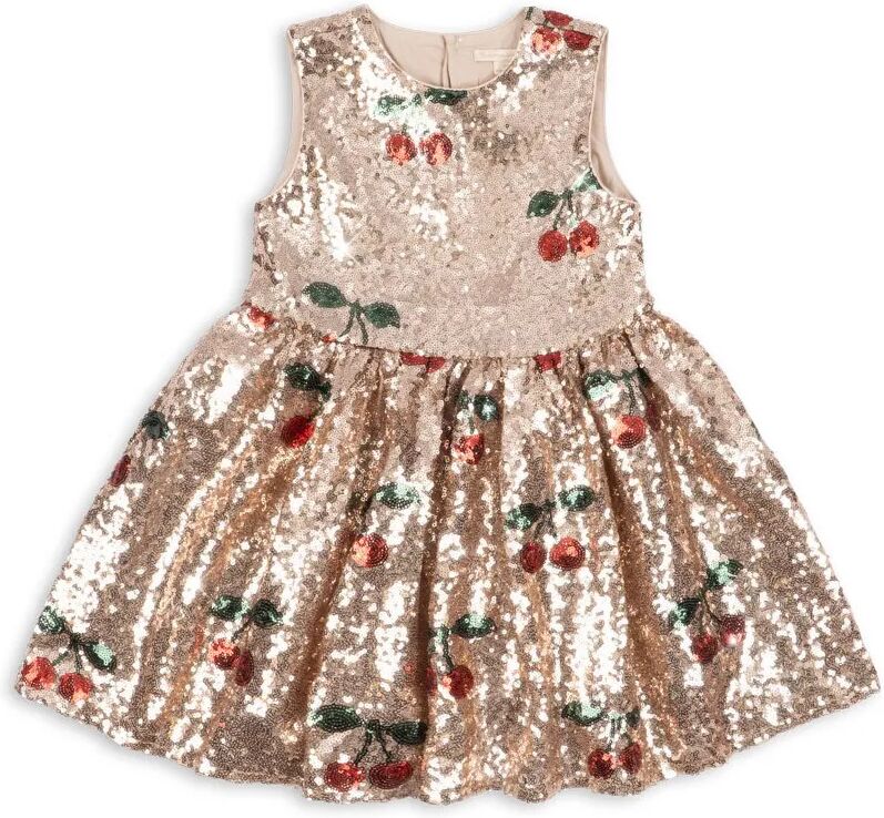 Konges Sløjd Robe Sequins Starla Cerises Doré 3 ans