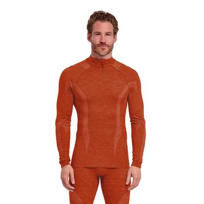 Langarmshirt FALKE "FALKE Langarmshirt", Herren, Gr. XL, orange (chilly (8821)), Shirts Langarmshirt