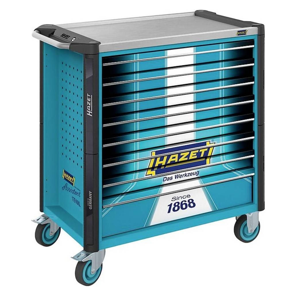 Hazet 179NXL-8S1 Werkstattwagen Herstellerfarbe: Blau, Schwarz (179NXL-8S1)