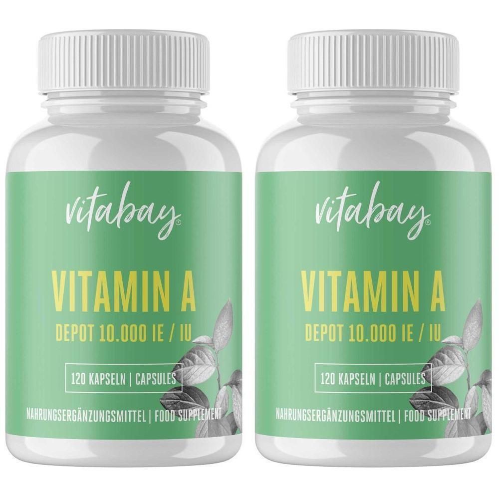 Vitamin A 10. 000 I.e. Depot vegan hochdos.Kapseln 2x 2x120 St Kapseln