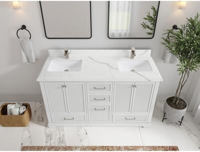 Willow Collections 60 in. W x 22 in. D Alys Double Sink Bathroom Vanity with Countertop