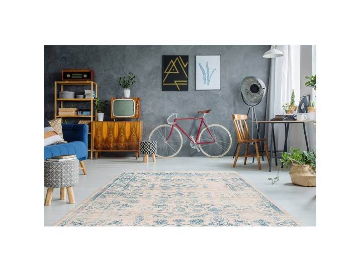 Kurzflorteppich Baroque 600 Beige 200 x 290cm Webstoff