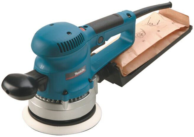 Ponceuse excentrique Makita 150 mm avec jeu de papier abrasif en velcro BO6030JX (BO6030JX)