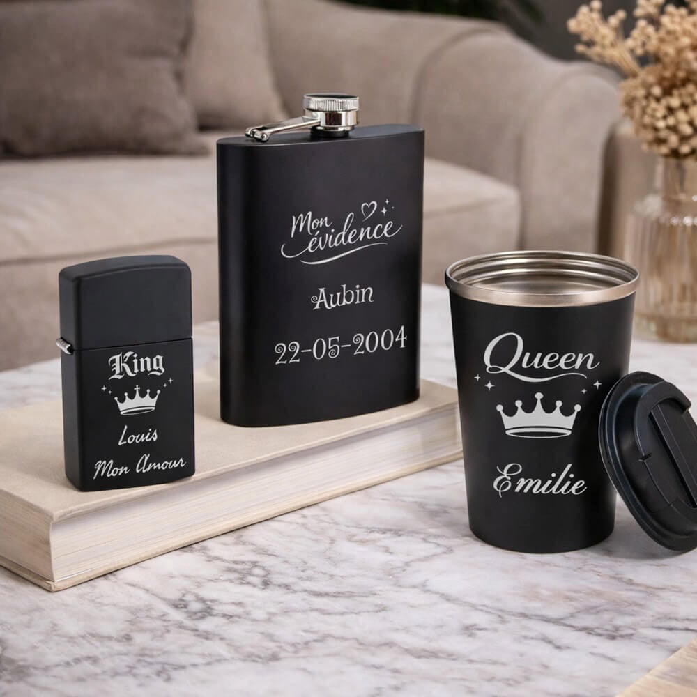 Ocadeau Cadeaux gravés Black Edition