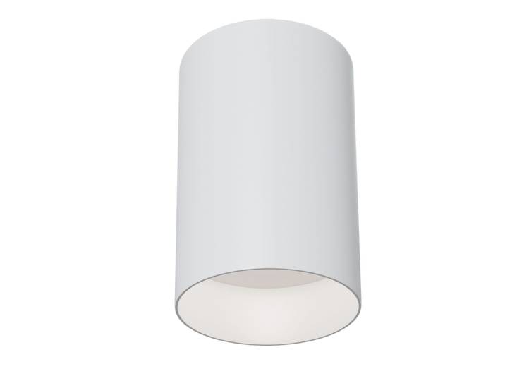 Plafonnier\, aluminium\, blanc\, D 8\,5 cm