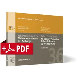 Fehlerbewertungsliste für Versandpackmittel aus Wellpappe Bundle (Buch + PDF), Fachbücher von A Jansen, S J Nehme