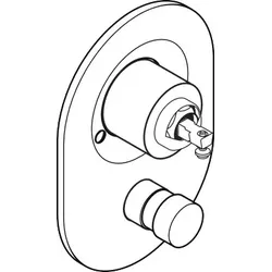 Hansgrohe Umrüstset Kugel auf M3 Wannenmischer Unterputz Chrom