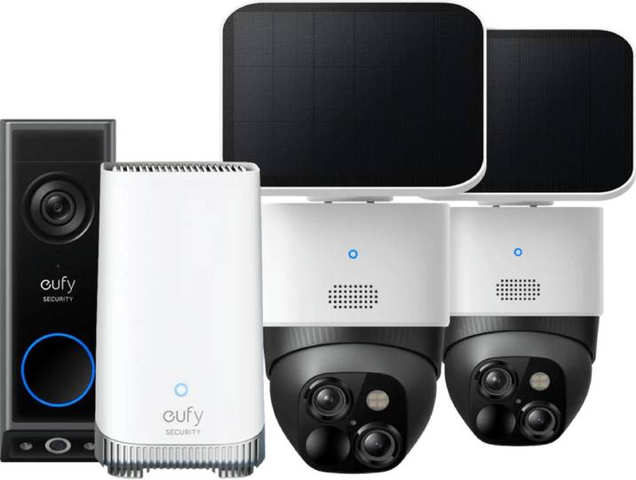 Eufycam Solocam S340 Duo Pack + Eufy Video Doorbell E340 + HomeBase 3
