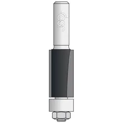 JSO 12,70mm Bündigfräser "24053-5-12725-R" Z2 HW 12,70x25/63mm S8mm - 24053-5-12725-R