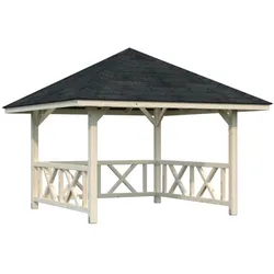 Palmako Pavillon Bianca 8,3 m2 Set 101 Transparent tauchimprägniert