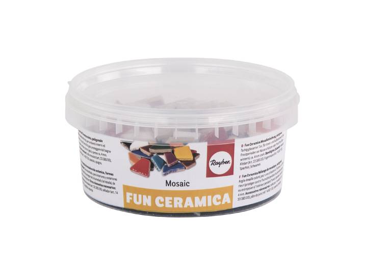 Rayher Fun Ceramica Mosaikmischung Polygonal 380 Stück 500 g