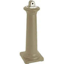 Standascher Rubbermaid GroundsKeeper Tuscan beige Standaschenbecher mit galvanisiertem Inneneimer