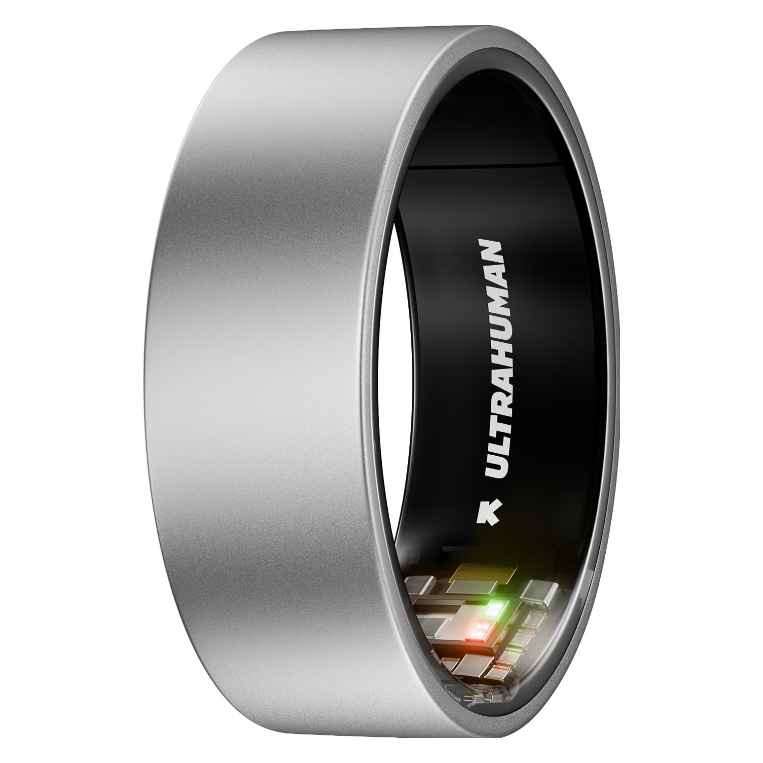 Ultrahuman Ring AIR Raw Titanium - Size 7 (7, Raw Titanium) (UHRA-RT-07-EUL7)